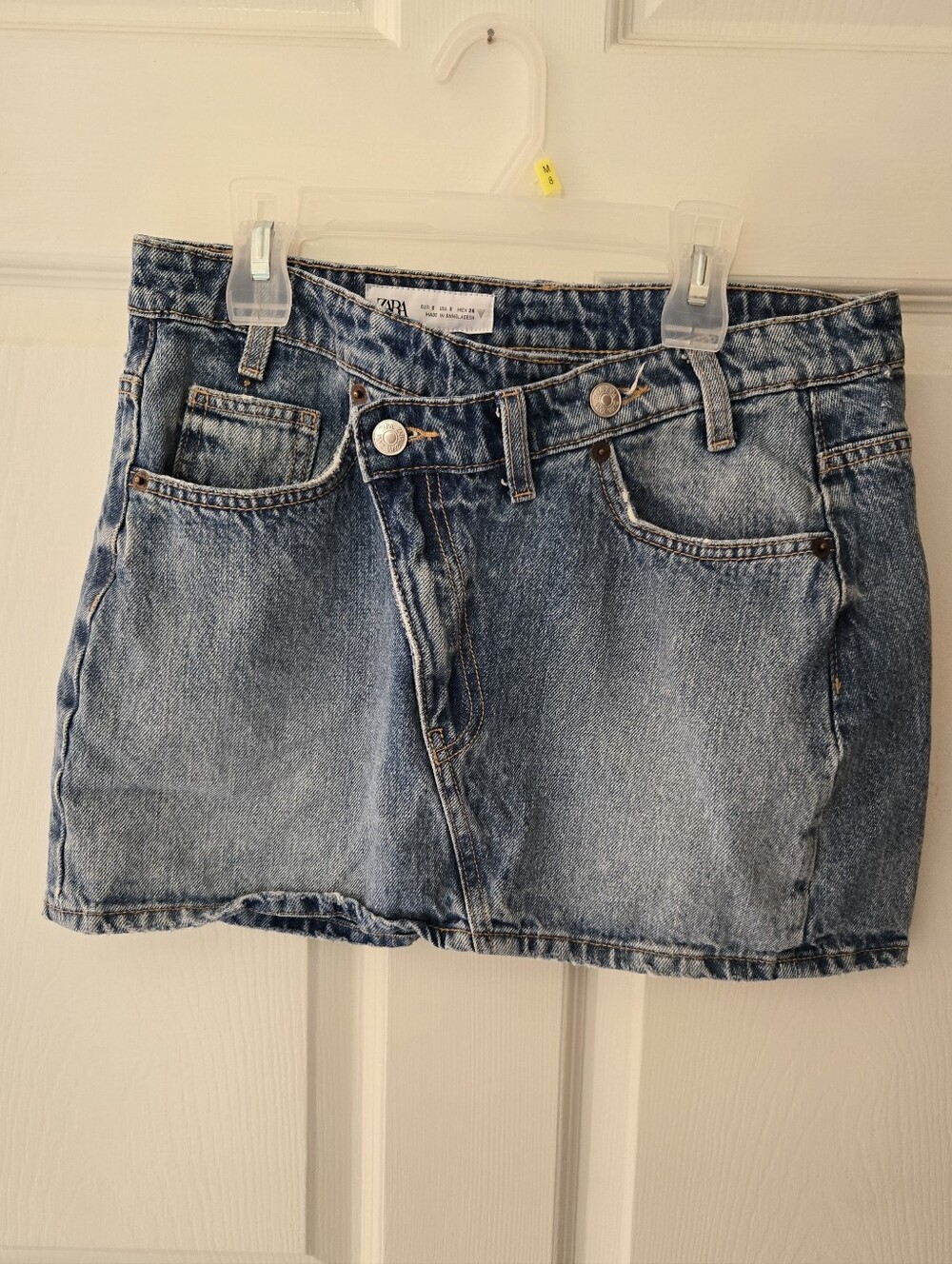 Zara Denim Mini Skirt Small - Picture 1 of 4